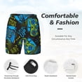 thumbnail image 5 of Balery Play Game Mens Swim Trunks Swim Shorts for Men Quick Dry Inseam Beach Shorts with Compression Liner Pocket-Large, 5 of 9
