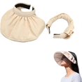 thumbnail image 1 of Sombrero Plegable Para El Sol Protector Solar Anti-Uv Gorros De Aro Para El Cabello Visera Para El Sol Sombreros De Playa De Verano Para Mujeres Y Niñas 2 En 1 Advancent AP006286-02, 1 of 6