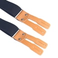 thumbnail image 2 of Buyless Fashion Button End Logger Work 2 Pack Suspenders for Men - 48" Adjustable Straps 1 1/4" - X Shape - 5125-2-Denim-Blue, 2 of 7
