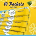 thumbnail image 4 of Crystal Light Lemonade Sugar Free Drink Mix Singles, Caffeine Free, 10 ct On-the-Go Packets, Pack of 2, 4 of 5
