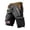 czb# Black370, variant on 4Th Of July Cargo Shorts For Men Stars Striped Wide Leg High Waist Multi Pockets Summer Casual Independence Day Print Breathable Gym Hking Patriotic Shorts,Black,XL