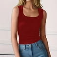 thumbnail image 2 of Jerdar Women's Sleeveless Scoop Neck Ribbed Tank Tops Lightweight Fitted Cami Tee Shirts L, 2 of 7