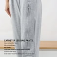 thumbnail image 3 of Catheter Leg Bag Pants Holds 2000ml Leg Bags, Large Inner Pocket, Alleviate Mobility Issues, Cotton Knit Fabric, Constraint Hole Design, Suitable For Seniors, 3 of 8