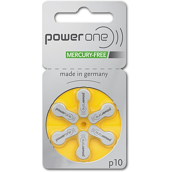 Power One size 10 No Mercury Hearing Aid Batteries (30 Batteries)