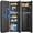 Black - Electronics, variant on 53.15" Wall Safe with 5 Adjustable Shelves and Magnetic Slot, Fingerprint Hidden Shotgun Storage Safe with Dual Alarm System and Silent Mode