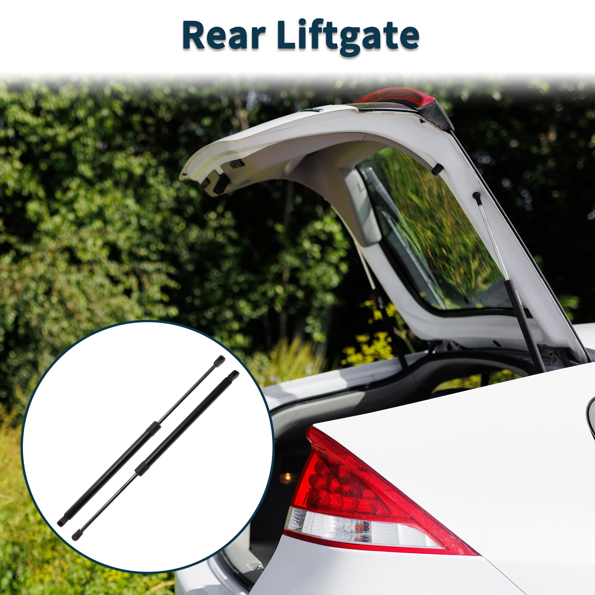 Unique Bargains 2Pcs Lift Supports for Ford Edge 2007-2014 Rear Gate Gas Spring Black