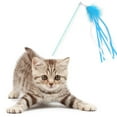 thumbnail image 3 of Cat Interactive Wand Funny Tassel Kitten Teaser Wand Cat Ribbon Wand with Bell, 3 of 10