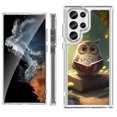 thumbnail image 1 of Shockproof Bumper Phone Case for Samsung Galaxy S23 Ultra 5G, by OneToughShield ® - Owl Reading, 1 of 4