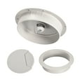 thumbnail image 3 of Cable Hole Cover, 2-3/8" Plastic Desk Grommet for Wire Organizer 5 Pcs (Gray), 3 of 4