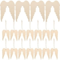 HEANUJJ 20PCS Khaki Wooden Craft Ornaments for Home Decor, Unfinished Hanging Decorations Perfect for Parties