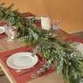 thumbnail image 5 of sruoe Artificial Christmas Garland, Faux Greenery Garland, Christmas Garlands Wreaths Rattan, Rose Vine Garland, Fake Hanging Vines for Home Table Door Stairs Fireplace Outdoor Decoration, 5 of 7
