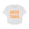 thumbnail image 1 of ASICS T-Shirt Graphique de Tennis pour Femmes, Blanc, Très Petit, 1 of 2