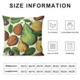 thumbnail image 5 of YINGXI Fruit Yellow Leaves Summer Art Fruit Pillow Covers Pillowcases Home Decor Bed Couch Sofa Office Living Room Cushion 22x22in, 5 of 5