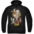 thumbnail image 2 of Betty Boop Cartoon Star Princess Adult Pull-Over Hoodie, 2 of 2