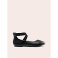 thumbnail image 2 of Zapatos planos para mujer DREAM PAIRS con correa elástica, color negro, talla 7, 2 of 7
