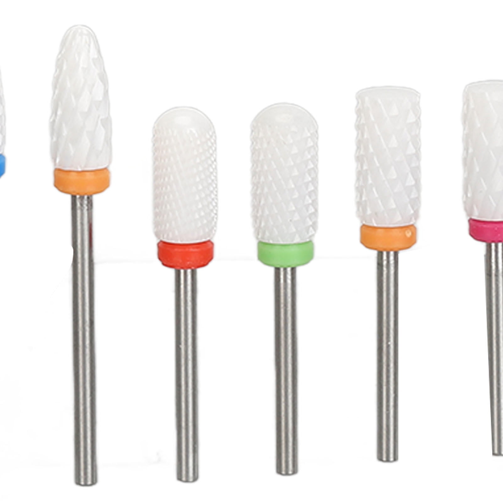 BOKYAN 10‑Piece Tungsten Carbide & Ceramic Nail Drill Bits – Fast‑Removal, Fine‑Grit Acrylic Gel & Nail Polish Kit with Portable Storage