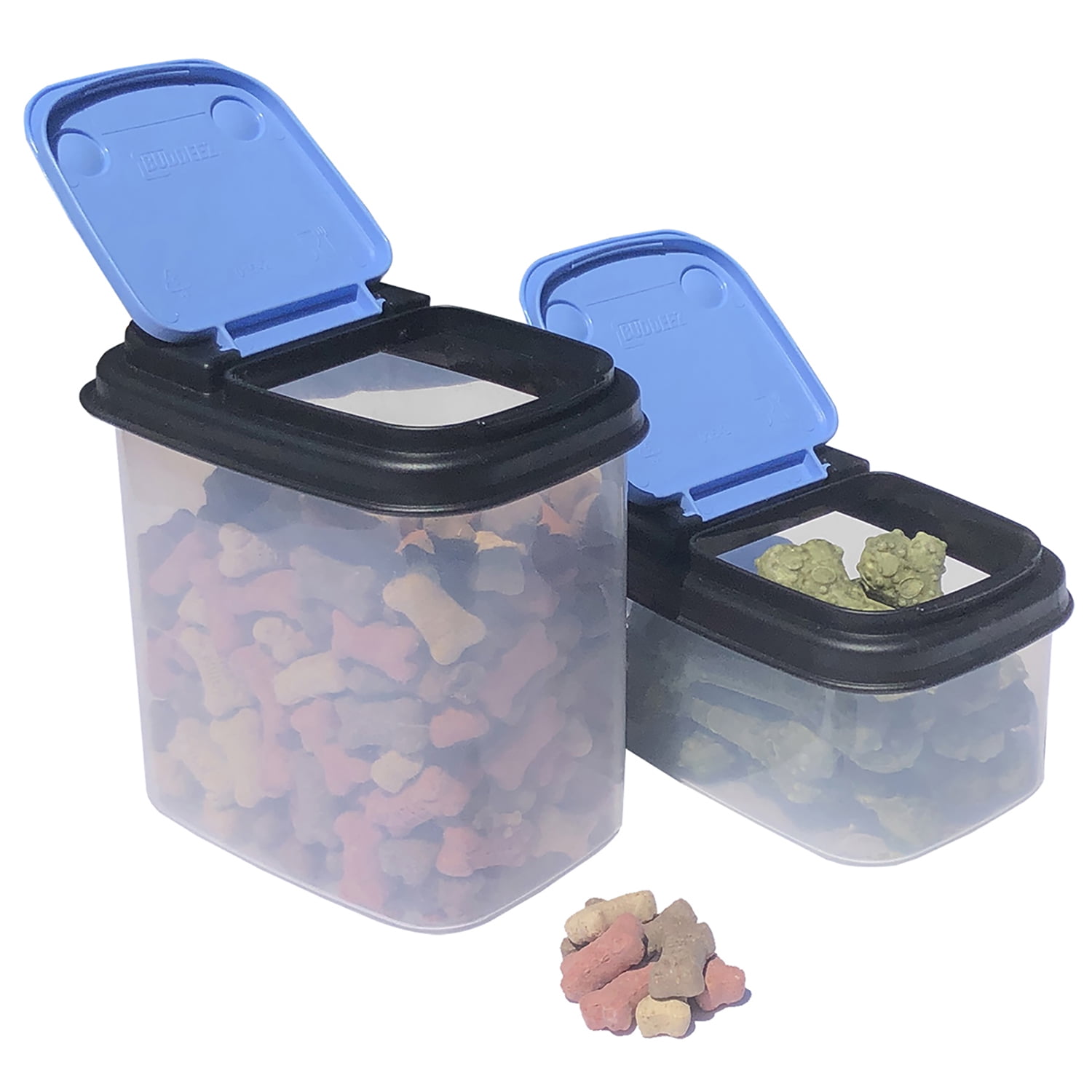 Buddeez Trip and Treat Flip-Lid Totes Storage for Dogs, Cats and All Pets