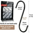 thumbnail image 4 of 30-Pack Black S-Shaped Hooks for Kitchen, Camping, and Organizing - 3.4 Inches, Durable and Versatile Space-Saving Solution, 4 of 6
