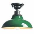 thumbnail image 1 of Modern Green Semi Flush Mount Light Barn Style Ceiling Light Fixture, 1 of 7