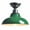 Green, variant on Modern Green Semi Flush Mount Light Barn Style Ceiling Light Fixture