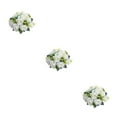thumbnail image 1 of Justharion 1/2/3/5 Exquisite Simplicity Fake Flower Ball Arrangement Bouquet For Minimalist Décor white 3PCS, 1 of 6