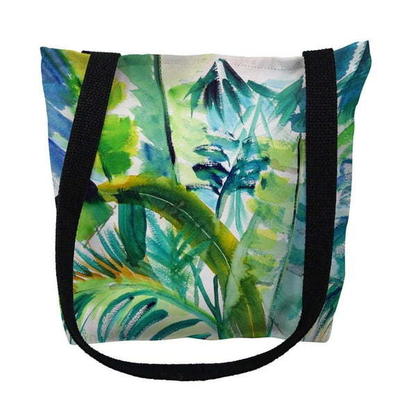 Betsy Drake TY1116M 16 x 16 in. Jungle Greens Tote Bag - Medium