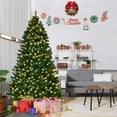 thumbnail image 2 of Patiojoy 7' PVC Artificial Christmas Tree Pre-Lit 400 LED Lights W/ Metal Stand New, 2 of 10