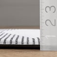 thumbnail image 2 of nuLOOM Diamond Stripes Anti Fatigue Kitchen or Laundry Room Comfort Mat, 18" x 30", Light Grey, 2 of 4