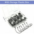 thumbnail image 7 of 110Pcs Soft Bait Fishing Hooks EWG Offset Strong Texas Rig Bass Worm Fish Hooks Saltwater Freshwater, 7 of 7