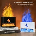 thumbnail image 4 of Humidifiers Flaming Oil Diffuser Aroma Household Simulation Illumination Process Aromatherapy Colorful Gradual Freshener Black Black>USB, 4 of 8