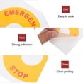 thumbnail image 4 of 8pcs Emergency Stop Warning Label Sticker Warning Emergency Stop Sign Decal, 4 of 8