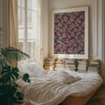 thumbnail image 3 of Romantic Rose Garden - Illustration Floral Flowers Pattern Botanical Vintage Art Deco Modern Art Oak Framed Wall Art Print 16 x 20 inches, 3 of 12