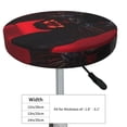 thumbnail image 4 of Balery Black Panther Red Background Fundas de asiento para taburete de bar redondo de tela de terciopelo ajustables que protegen de arañazos y manchas para sillas de 14 a 17 pulgadas.-13 inch, 4 of 7