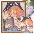 thumbnail image 1 of Hilo Algodón Bordado Punto Cruz Tulipán Y Niña 11CT 40x56cm, 1 of 9