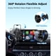 thumbnail image 5 of - Soporte para teléfono de coche para Toyota C-HR CHR 2019 2020 2021 2022, accorios de 8 pulgadas, rotación de 360°, soporte para teléfono igente, con bloqueo automático, manos libr, no, 5 of 5