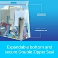 Ziploc® Big Bags, Large, Secure Double Zipper, 5 ct, Expandable Bottom