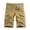 Khaki, variant on IROINNID Cargo Shorts for Men Pure Color Outdoors Pocket Beach Work Trouser Cargo Shorts Pant,Olive Green