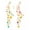 B, variant on RUIPIN Metal Temporary Tattoo Stickers Face Gold Temporary Transfer Tattoo Stickers for Ladies Girls Masquerade Party