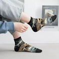 thumbnail image 2 of Fuzoiu Wolf Family Winter Wonderland Print Adult Socks, Crew Moisture-wicking Socks, Unisex Cushion Crew Socks,Casual Sports Ankle Socks, 2 of 7