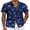Royal Blue - Palm Tree, variant on COOFANDY Mens Beach Shirts Short Sleeve Floral Button Down Shirt Island Cruise Ship Essentials