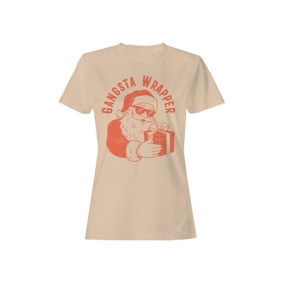 Gangsta Santa Gift Wrapper Women's T-shirt