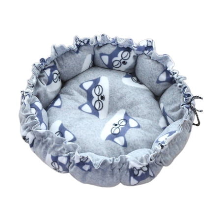 AUQ Round Dog Bed Easy to Care For and Maintain Kitten Bed Perfect for Pets of All Sizes Large Cat Bed XL