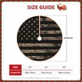 thumbnail image 4 of Bingfone Christmas Tree Skirt Mat Christmas Decoration Interior 30"-American Flag With Desert Camouflage, 4 of 8