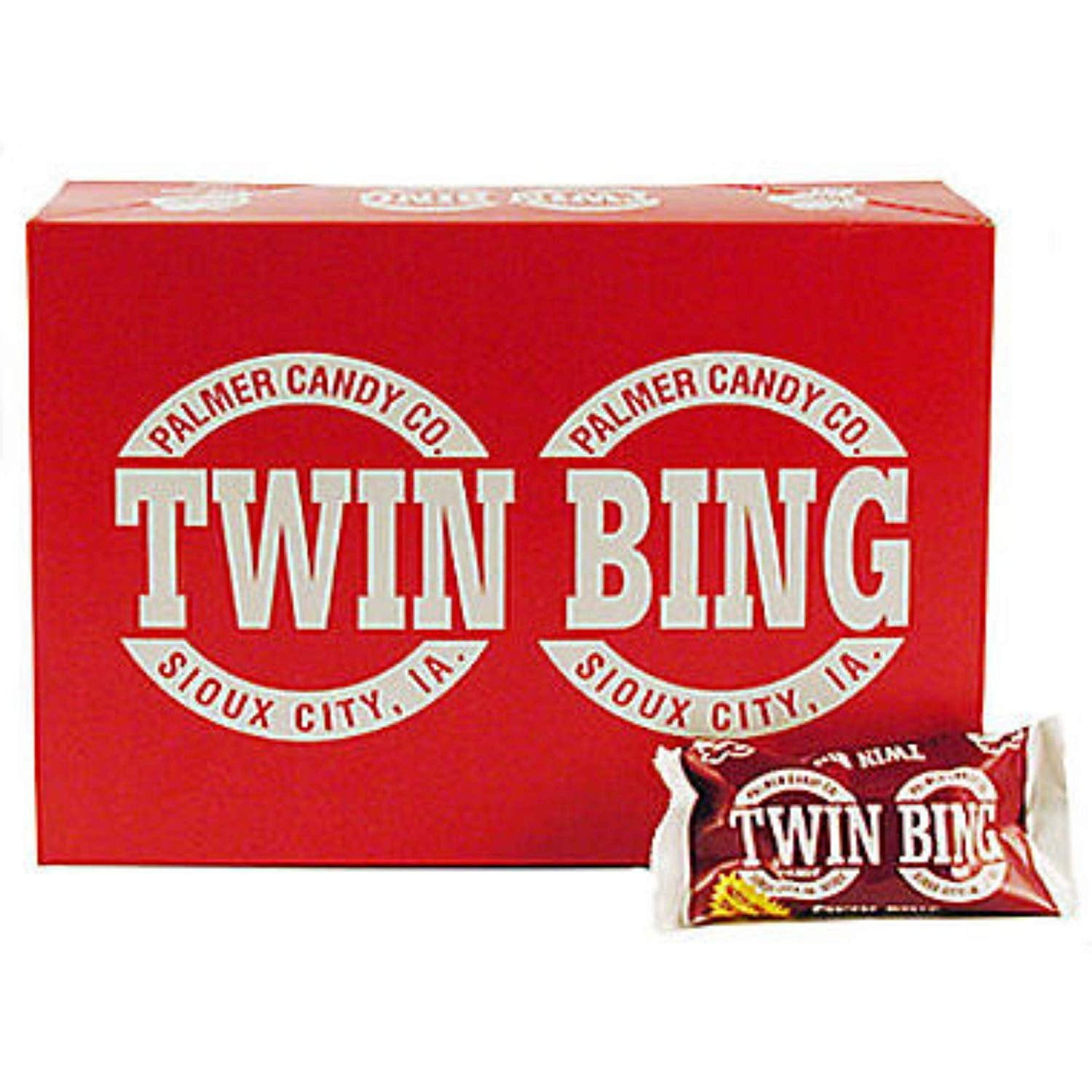 Palmers Twin Bing Candy Bars (36Pack Box) Chocolate Covered Cherry