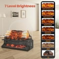 thumbnail image 5 of KISSAIR 21" 1500W Electric Fireplace, Logs Heater, Freestanding Fire Flame Indoor Fireplace, Gray, 5 of 8