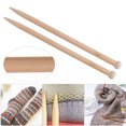 thumbnail image 1 of 1 par de Ganchos de Ganchillo de Madera, suéter de Tejido de Bricolaje Kit de Agujas de Tejer Gruesas Herramienta de Tejido a Mano para Manta de suéter de Bufanda(15mm) Amonsee No, 1 of 5