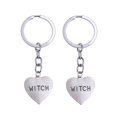 thumbnail image 1 of 2 llaveros con forma de corazón de bruja, colgantes de metal, accesorios para coche, cartera y bolso., 1 of 8