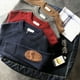thumbnail image 5 of Suéter grueso para hombre, estilo coreano, atractivo, personalizado, con parche, camisa de punto que combina con todo, suéter para hombre, 5 of 6