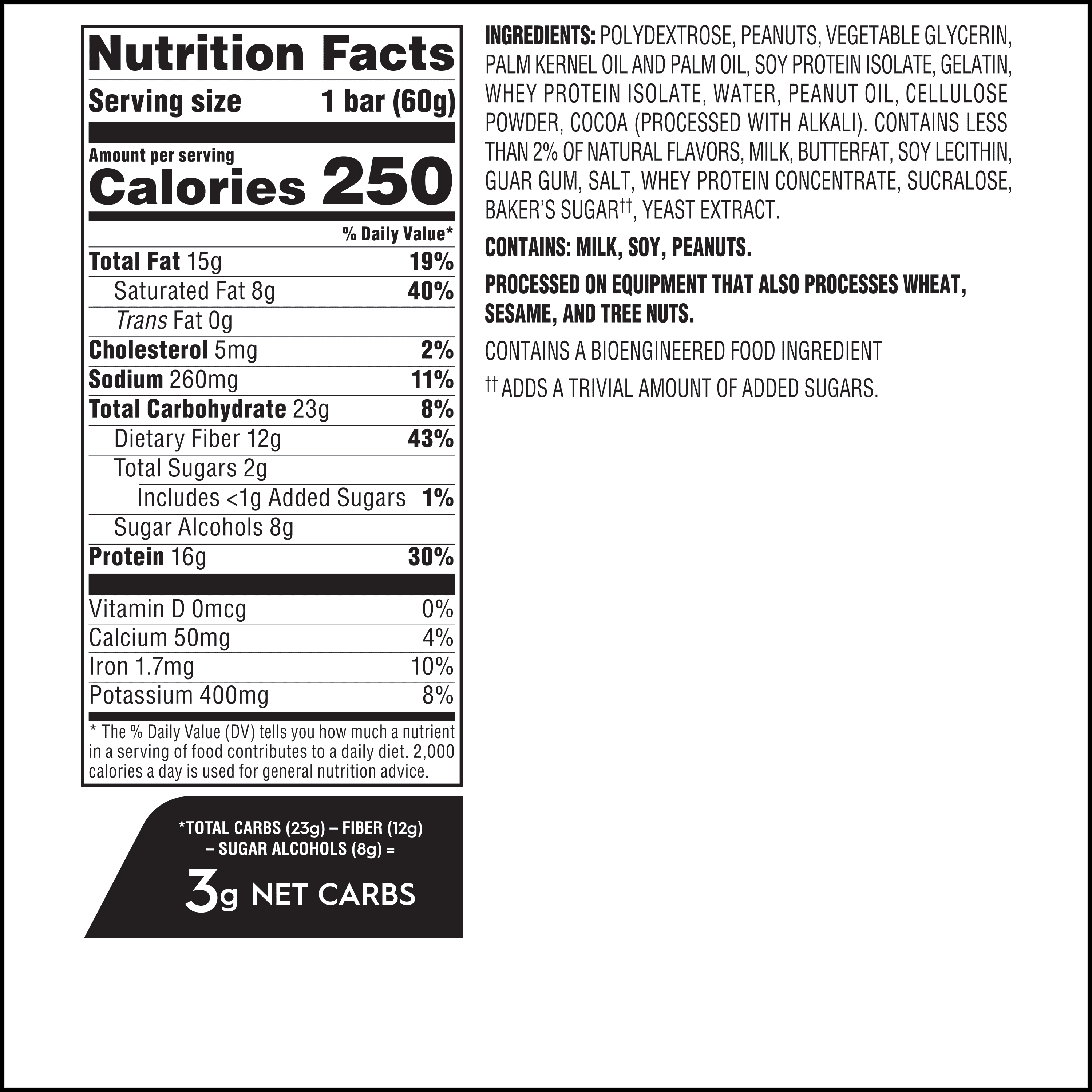 Atkins High Protein Bar, Chocolate Peanut Butter, 12 Count