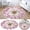 E, variant on Heat Transfer 3D Shaped Flower Floor Mat Sofa Bedroom Living Room Carpet Carpet